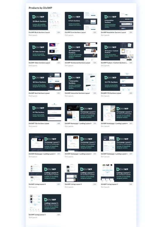 DiviWP on the Divi Marketplace