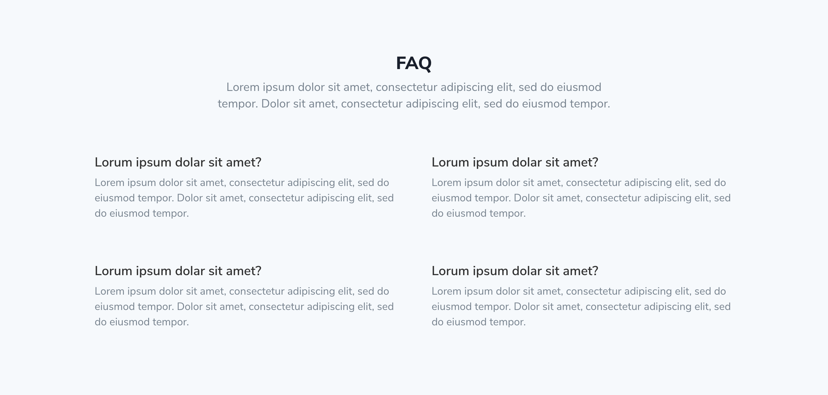FAQ Section 1