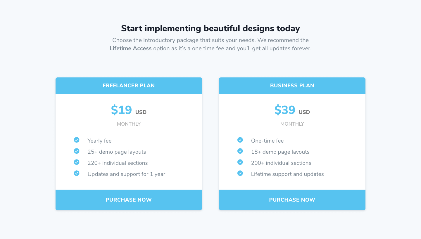 Pricing Section 15