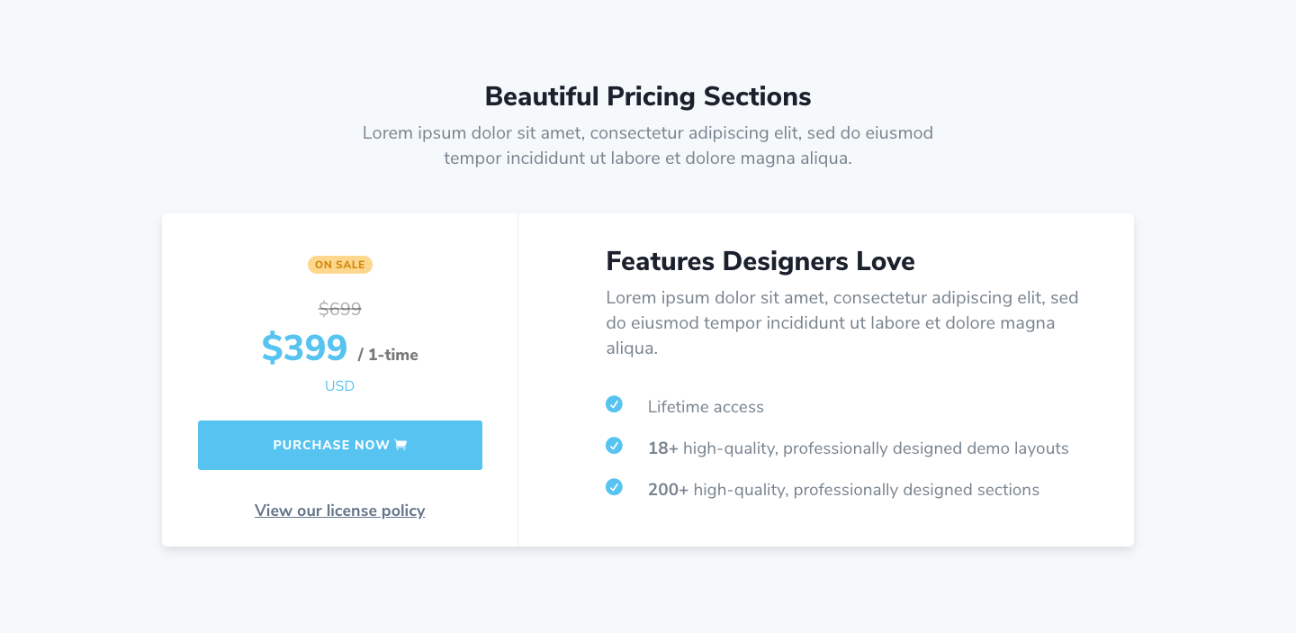 Pricing Section 19