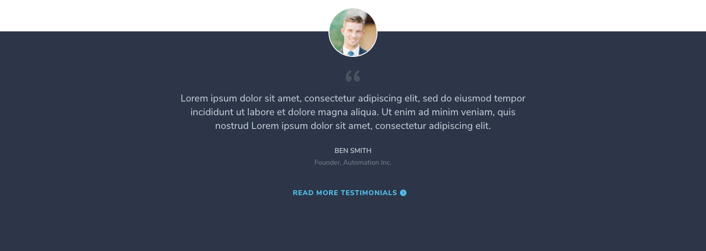 Testimonial Section 14