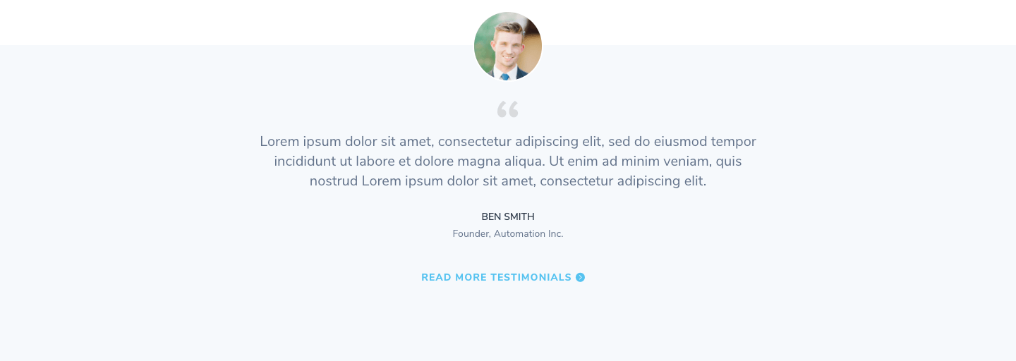 Testimonial Section 15