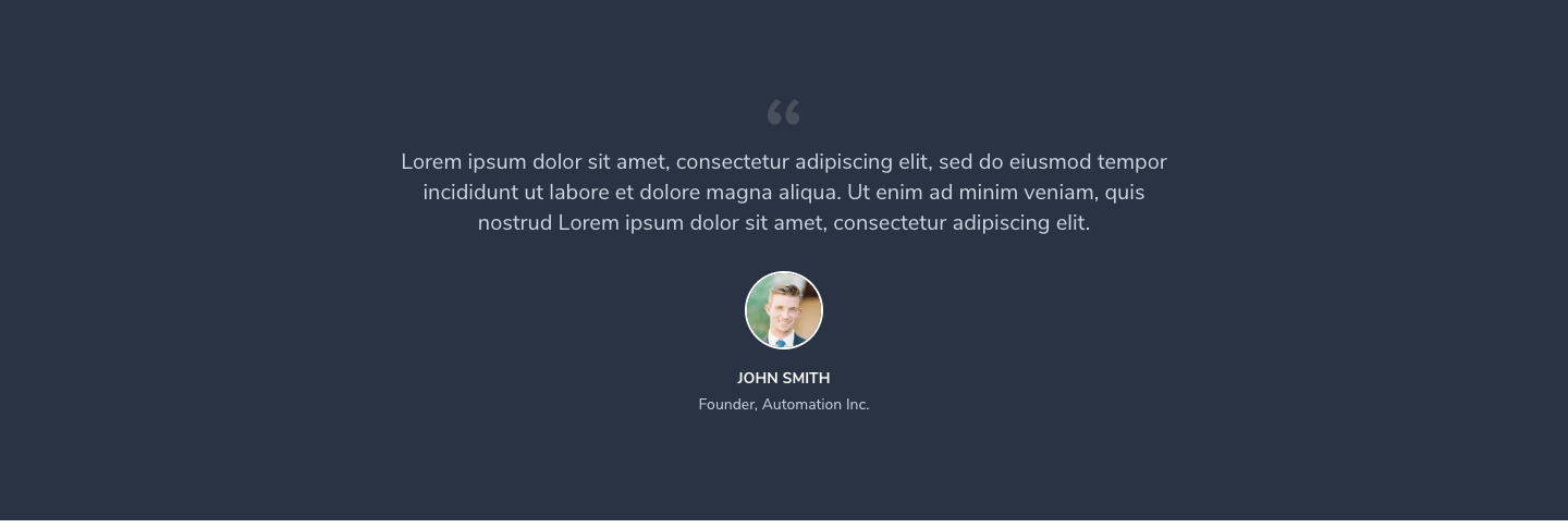 Testimonial Section 16