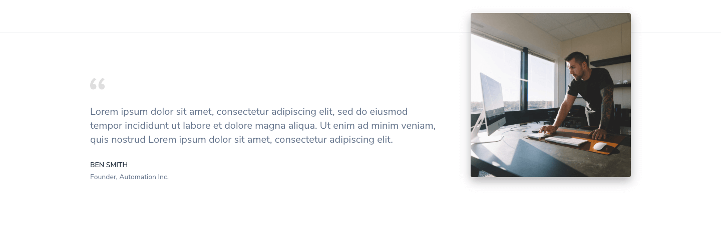 Testimonial Section 4