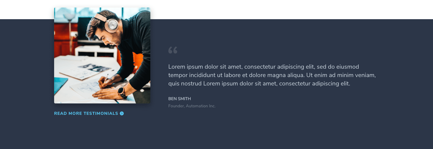 Testimonial Section 5