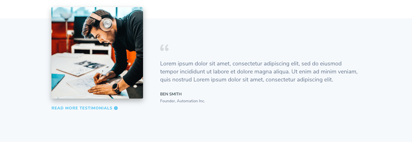 Testimonial Section 6