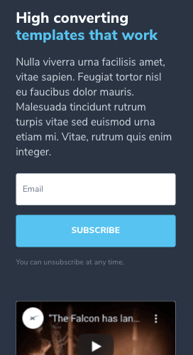 This CSS enables the unique design of the optin form that is not possible to achieve using only the Email Optin Module…