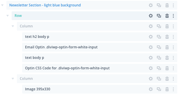 In the layers view below, you can see the Custom CSS module which is targeting the Email Optin Module with a custom class of…