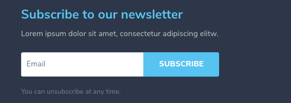 Feature Section - Email Optin Module