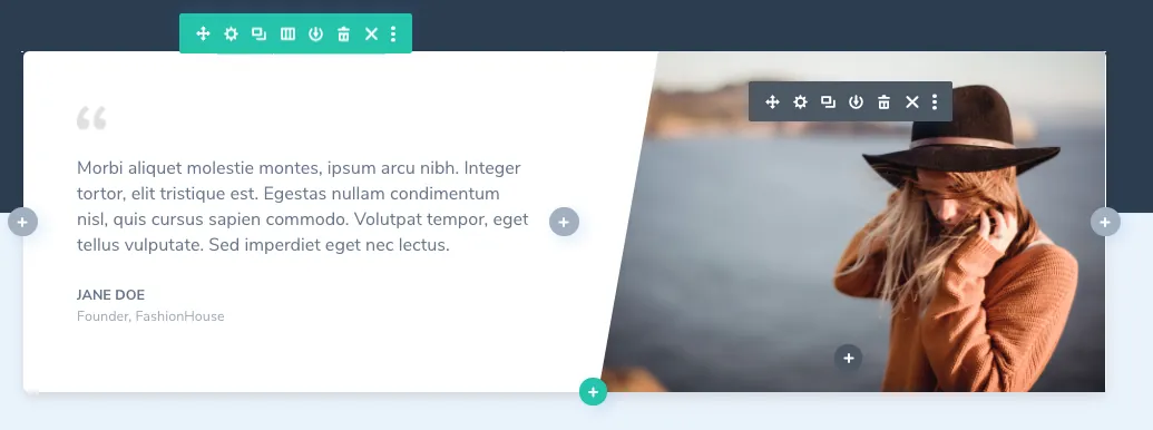 You can easily change any of the text and image using Divi's normal editing tools from within each module via the Visual…