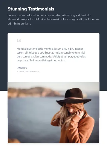 What all of the above does is enable the look and fee of the section to be beautifully responsive across tablet and mobile…