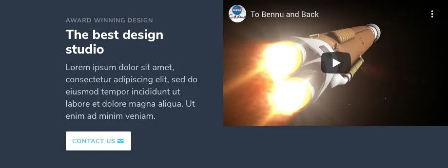 If we removed the CSS Code module, here's what the row would look like at 1055px screen width