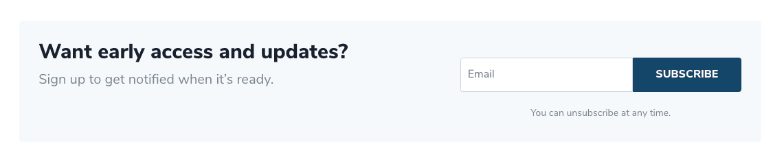Newsletter Section - Email Optin Module