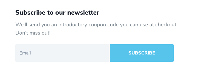 Newsletter Section 8 and 10 - Email Optin Module