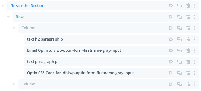 In the layers view below, you can see the Custom CSS module which is targeting the Email Optin Module with a custom class of…