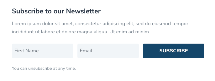 The CSS enables the form to format beautifully across various responsive breakpoints