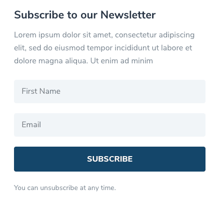 The CSS enables the form to format beautifully across various responsive breakpoints
