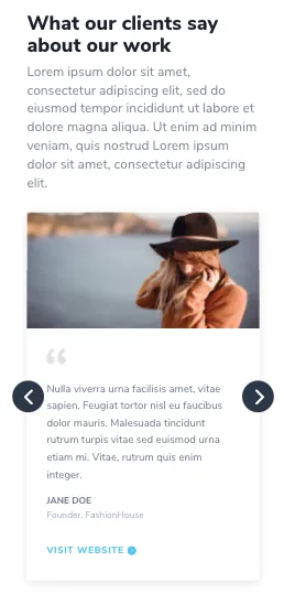 Interactive Section - Slider Module