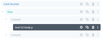 Each module starts with what it is and then describes the html hierarchy of the elements in use