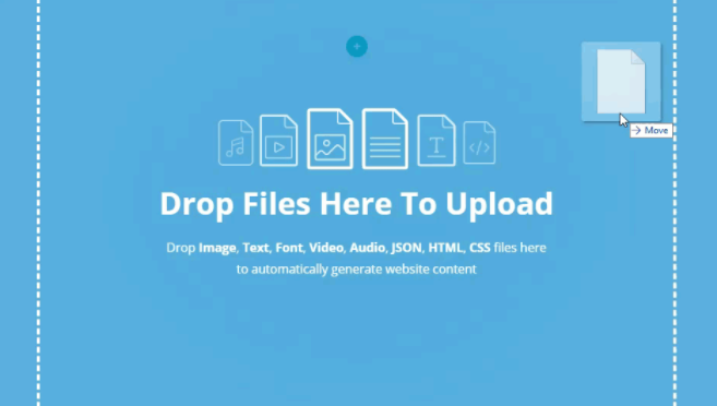 You can now drag the file on your desktop, e.g Homepage 1 Page Import.json, into the Divi Builder, you'll notice this screen