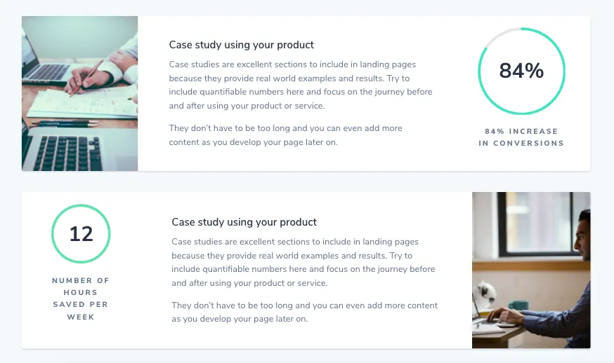 Card Section (case studies)