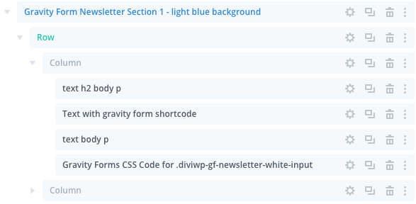 All of the CSS properties for these classes are within the Module labeled "Gravity Forms CSS Code for…