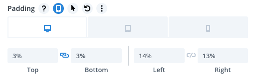 You can edit this via the Module Settings → Design → Spacing