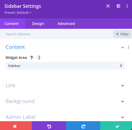 You can define your own Widget Area
