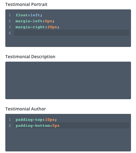 By clicking on Module Settings → Advanced → Custom CSS you will see these values applied